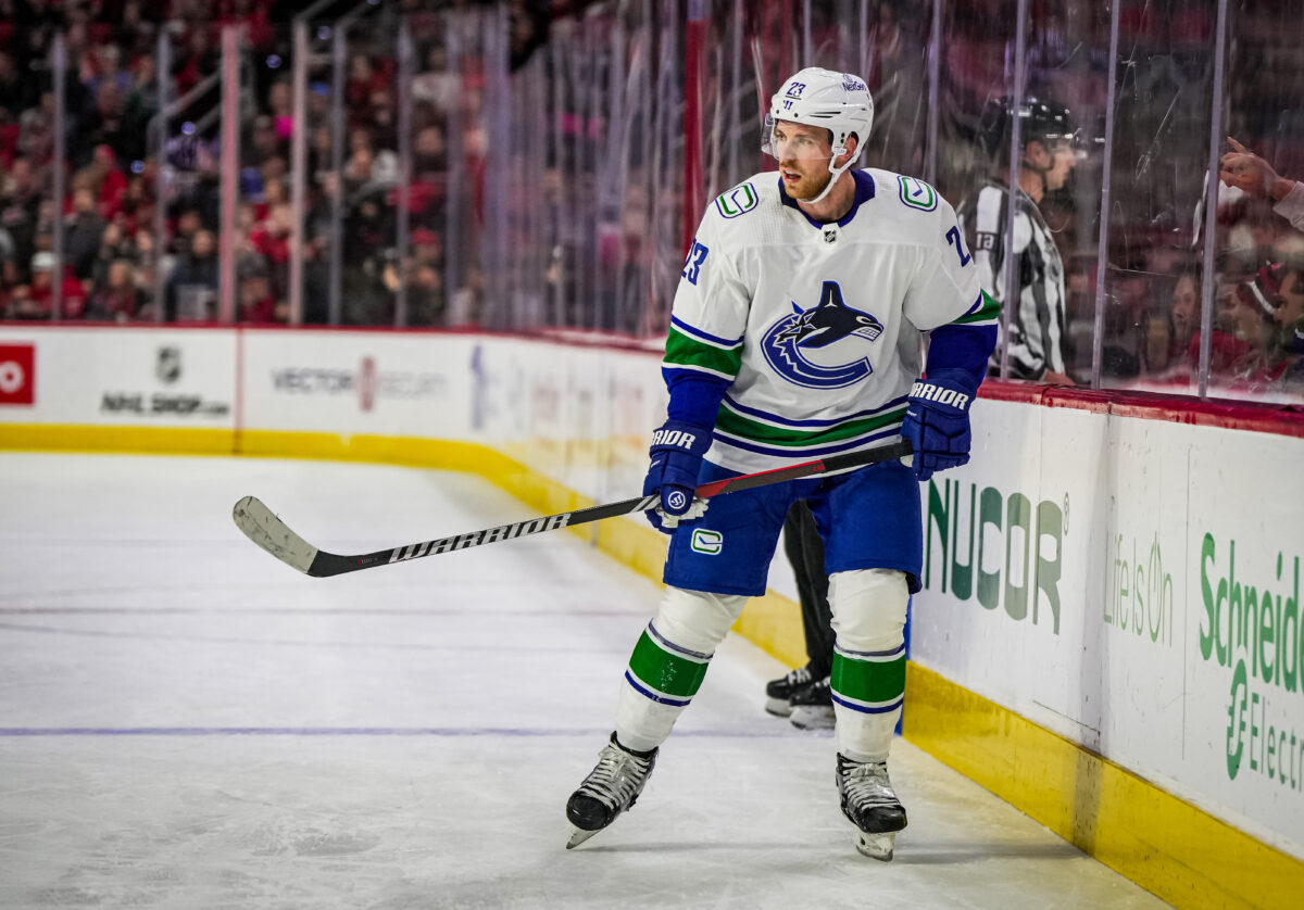 Canucks place star F Pettersson on retroactive IR, recall G Silovs